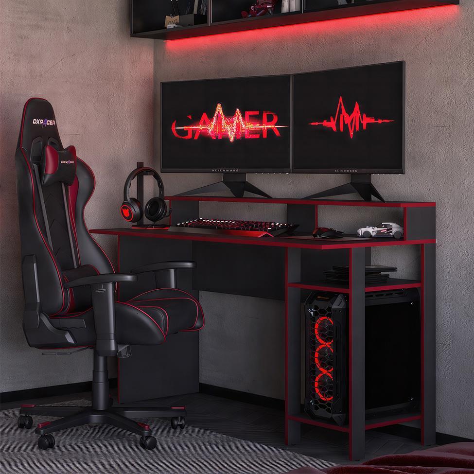 Mesa Gamer Eddie Vulcano e Vermelha - 2