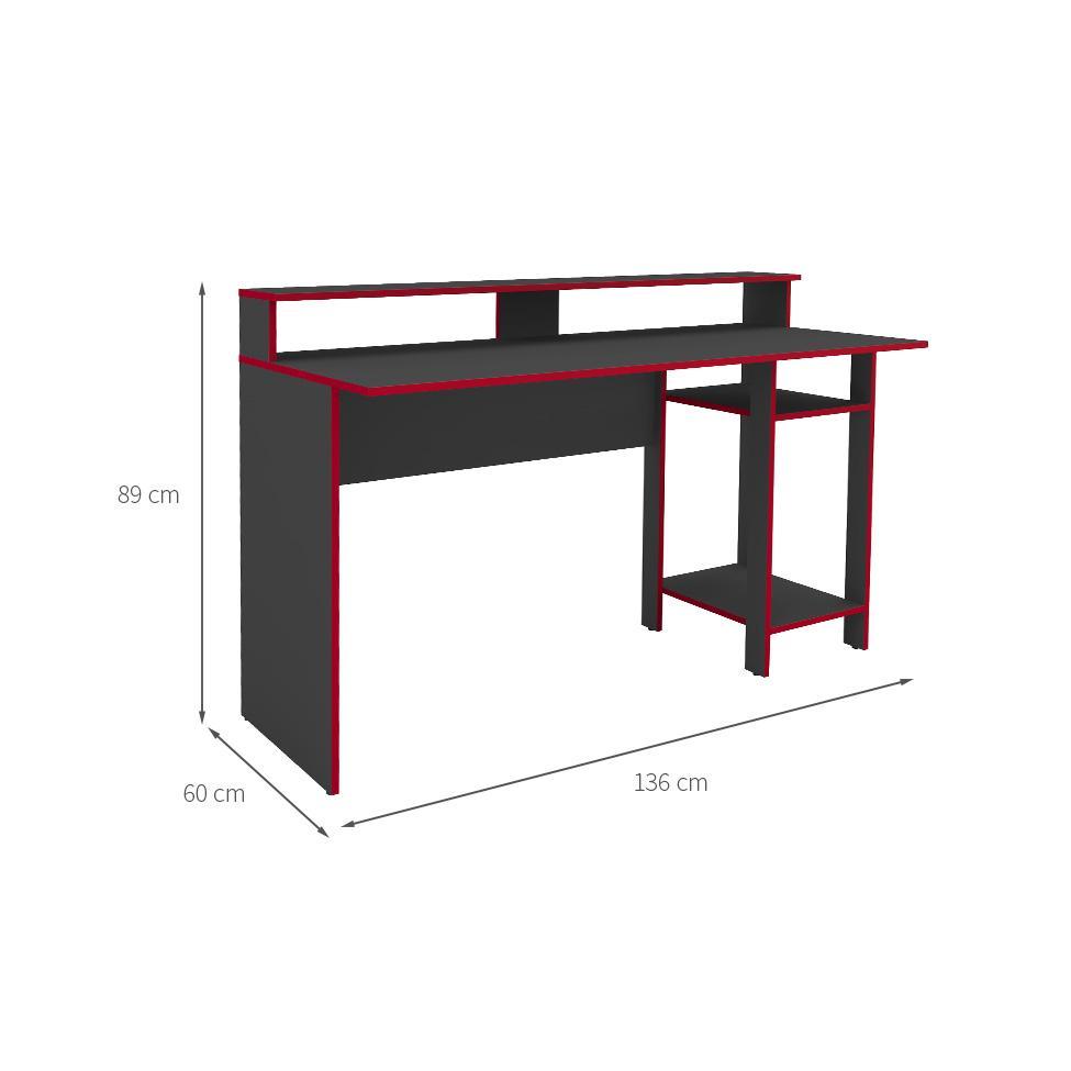Mesa Gamer Eddie Vulcano e Vermelha - 3