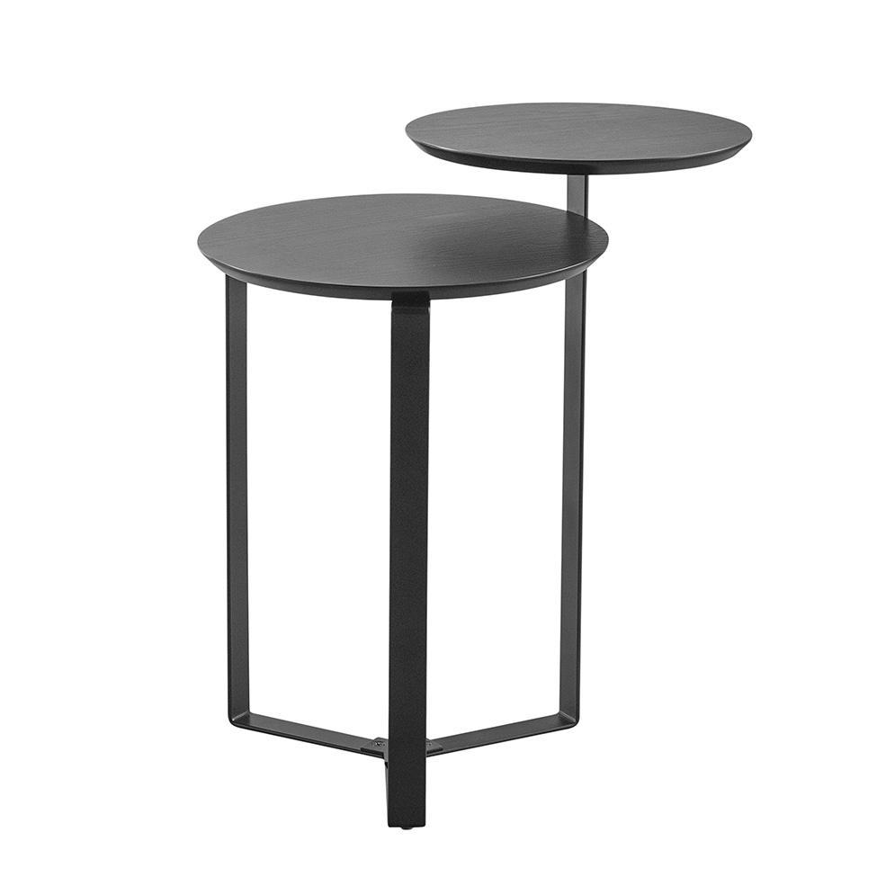 Mesa Lateral Redonda Complementos Nero 44 cm - 1