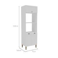 Paneleiro Lavanda 2 PT Branco 70 cm - 3