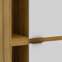 Paneleiro Magnólia 2 PT Mel e Branco - 4