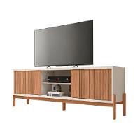 Rack para TV até 72 Polegadas Tannen 2 PT Off White e Freijó - 2