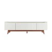 Rack para TV até 75 Polegadas Flynt Off White e Natural 184 cm - 4