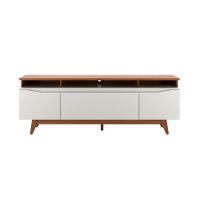 Rack para TV até 75 Polegadas Flynt Off White e Canela 184 cm - 1