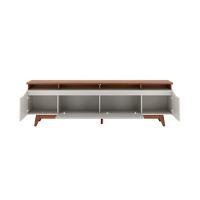 Rack para TV até 75 Polegadas Flynt 3 PT Off White e Canela 220 cm - 2