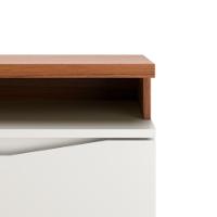 Rack para TV até 75 Polegadas Flynt 3 PT Off White e Canela 220 cm - 6