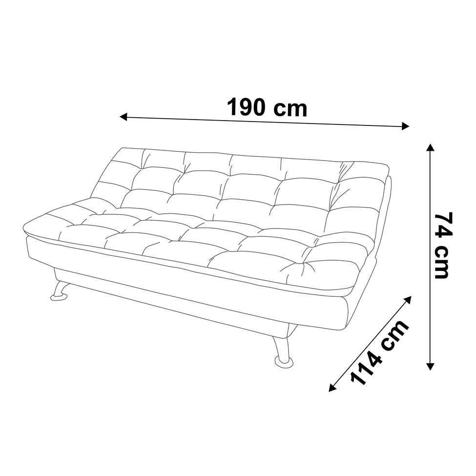 Sofá-Cama 3 Lugares Casal Premium Suede Cinza - 7