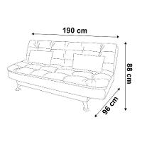 Sofá-Cama 3 Lugares Casal Premium Suede Cinza - 3