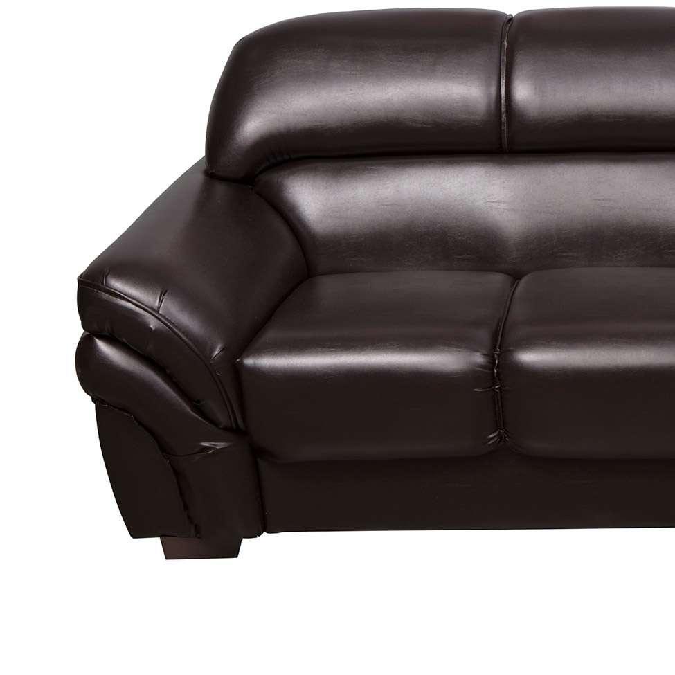 Conjunto de Sofás 2 e 3 Lugares Lisboa Marrom - 4