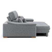 Sofá 3 Lugares Retrátil e Reclinável Leonard Linho Cinza - 5