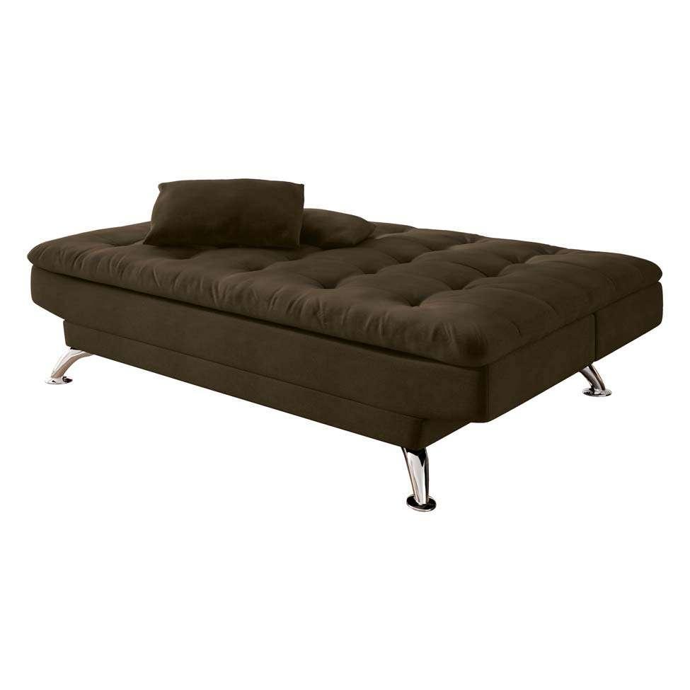 Sofá-Cama 3 Lugares Casal Premium II Suede Café - 8