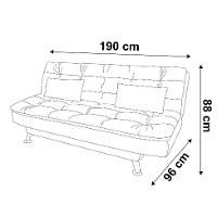 Sofá-Cama 3 Lugares Casal Premium II Suede Café - 3