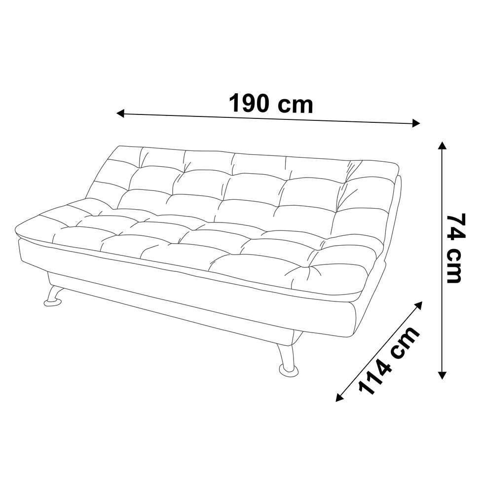 Sofá-Cama 3 Lugares Casal Premium Suede Velvet Bege - 6