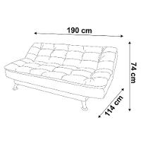 Sofá-Cama 3 Lugares Casal Premium Suede Velvet Bege - 6