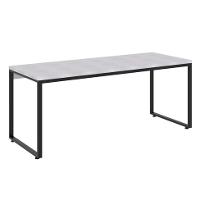 Mesa de Escritório Kuandra Branca e Preta - 5