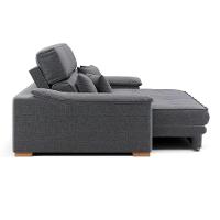 Sofá 3 Lugares Retrátil e Reclinável Leonard Linho Grafite - 5