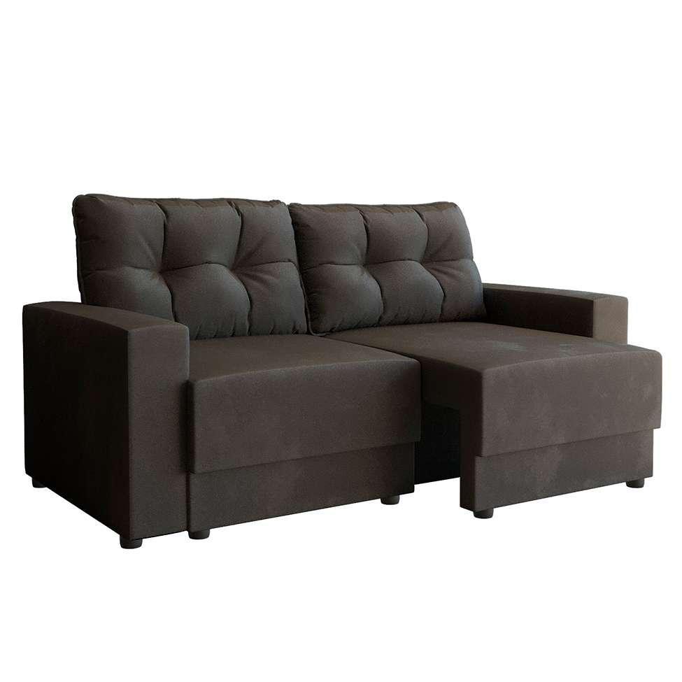 Sofá 3 Lugares Retrátil Lubeck Suede Grafite 180 cm - 2