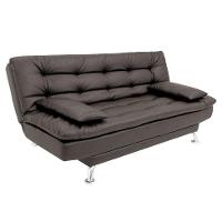 Sofá-Cama 3 Lugares Casal Premium Café - 1