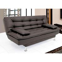Sofá-Cama 3 Lugares Casal Premium Café - 2