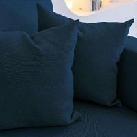 Sofá Unne 3 Lugares com Molas Ensacadas Linho Azul Marinho 200 cm - 9