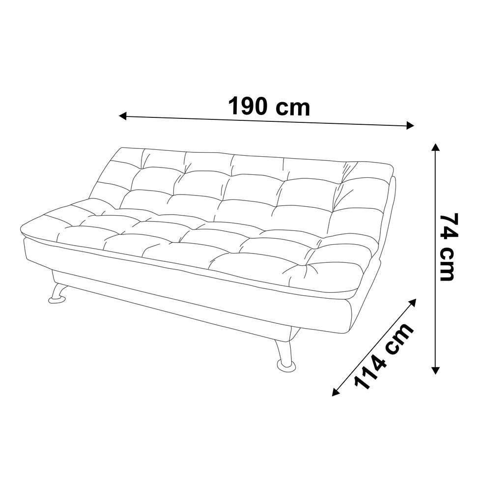 Sofá-Cama 3 Lugares Casal Premium Suede Marrom - 6