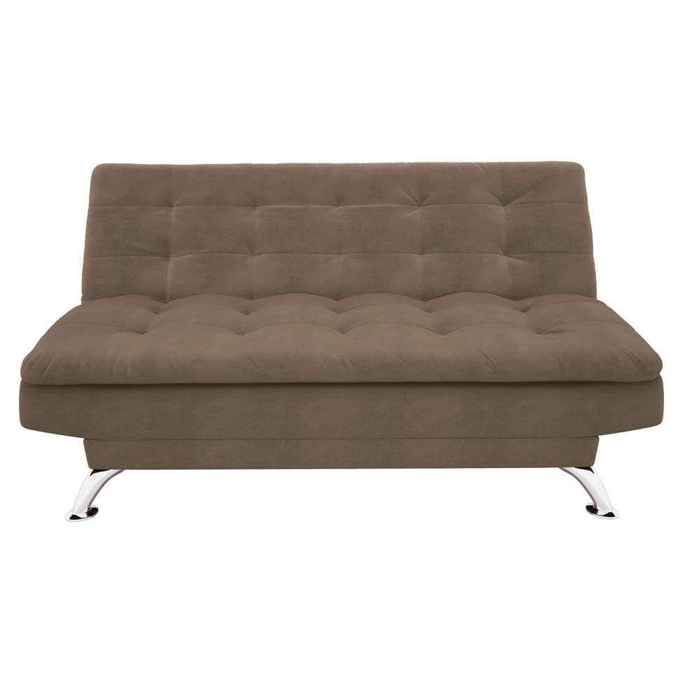 Sofá-Cama 3 Lugares Casal Premium Suede Marrom - 10