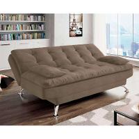 Sofá-Cama 3 Lugares Casal Premium Suede Marrom - 5