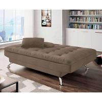 Sofá-Cama 3 Lugares Casal Premium Suede Marrom - 8