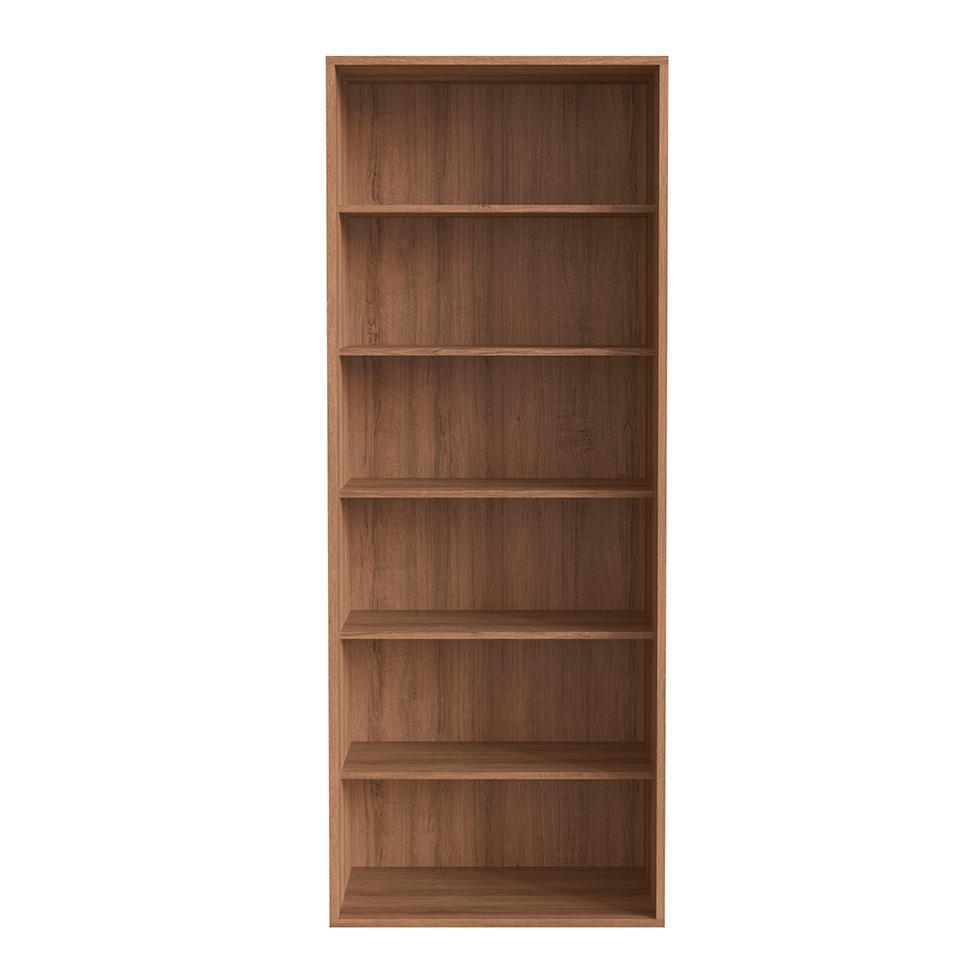 Conjunto para Escritório Office com Escrivaninha 1 GV, Gaveteiro 4 GV e Estante Livreiro 1 PT Grafite e Mel - 5