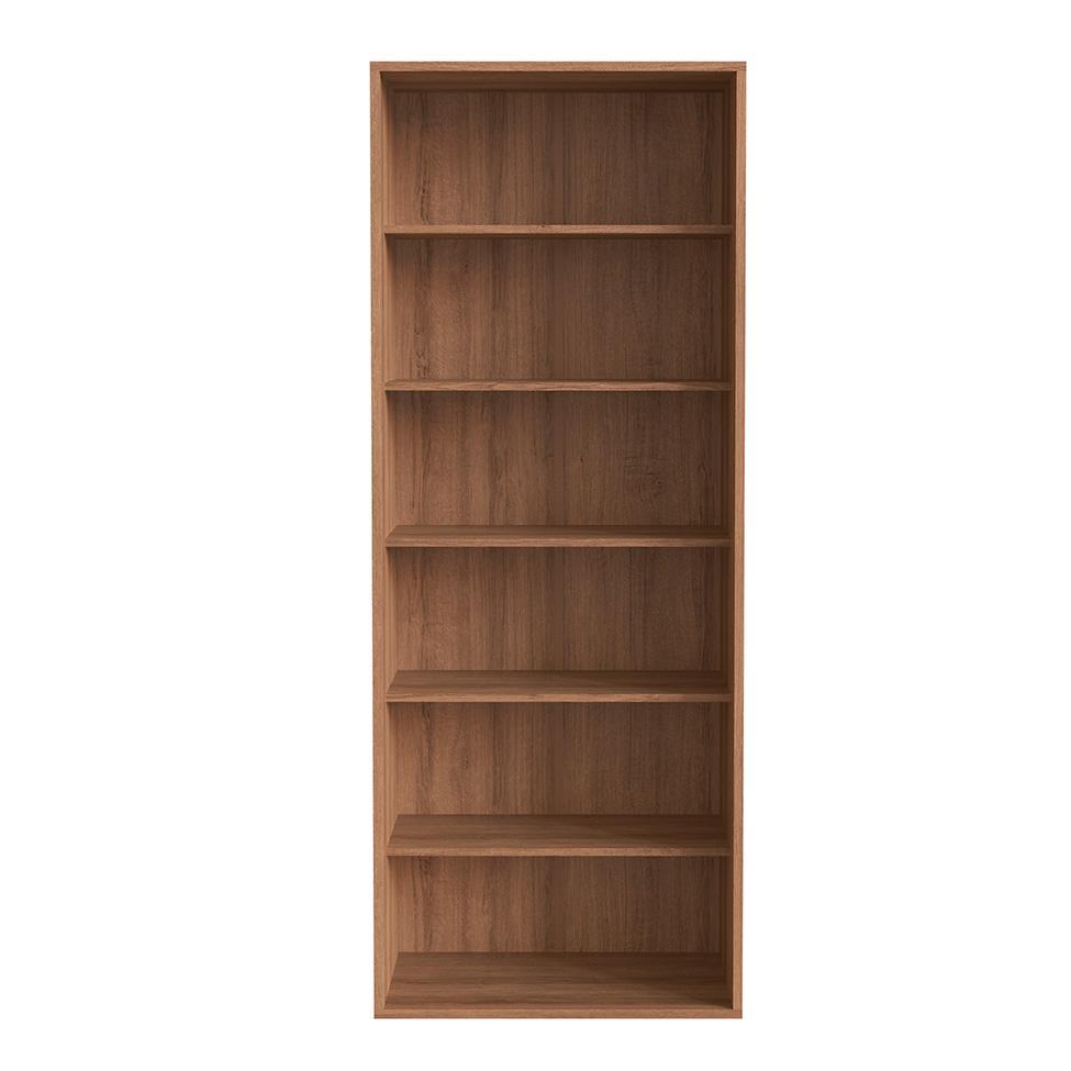 Conjunto de Escrivaninha Dobrável Paricel com Gaveteiro 4 GV e Estante Office 1 PT Grafite e Mel - 5