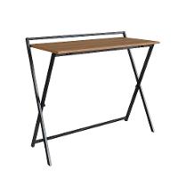 Conjunto de Escrivaninha Dobrável Paricel com Gaveteiro 4 GV e Estante Office 1 PT Grafite e Mel - 6