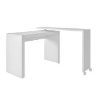 Conjunto de Escrivaninha Arneb com Armário Albireo 3 PT Branco