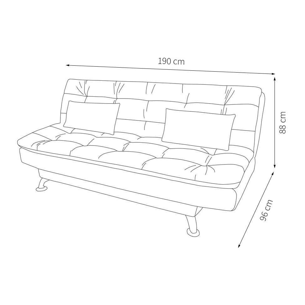 Sofá-Cama Casal 3 Lugares Premium Suede Vermelho - 3