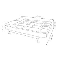 Sofá-Cama Casal 3 Lugares Premium Suede Vermelho - 5