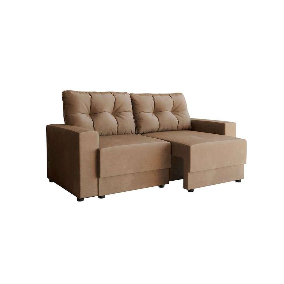 Conjuntos de Sofás 2 e 3 Lugares Lubeck Retrátil Bege - 2