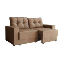 Conjuntos de Sofás 2 e 3 Lugares Lubeck Retrátil Bege