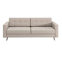 Sofá 3 Lugares Pé Palito Living Linho Cotton Cru - 5