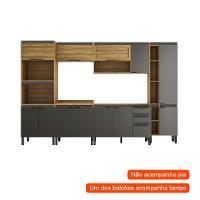 Cozinha Completa Magnólia 12 PT 3 GV Mel e Grafite - 2