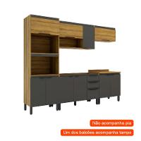 Cozinha Completa Magnólia 10 PT 3 GV Mel e Grafite - 2