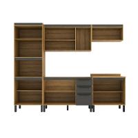 Cozinha Completa Magnólia 10 PT 3 GV Mel e Grafite - 5