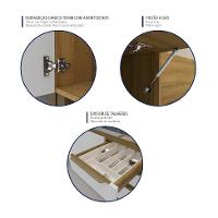 Cozinha Completa Magnólia 10 PT 3 GV Mel e Grafite - 6