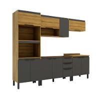 Cozinha Completa Magnólia 10 PT 3 GV Mel e Grafite - 7