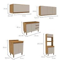 Cozinha Completa Margarida 11 PT 3 GV Mel e Arenas