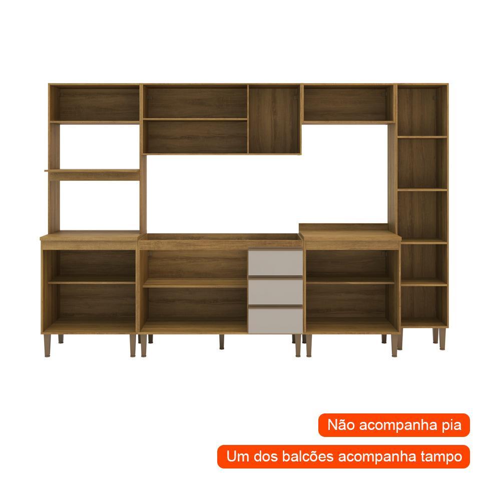 Cozinha Completa Margarida 13 PT 3 GV Mel e Arenas - 2