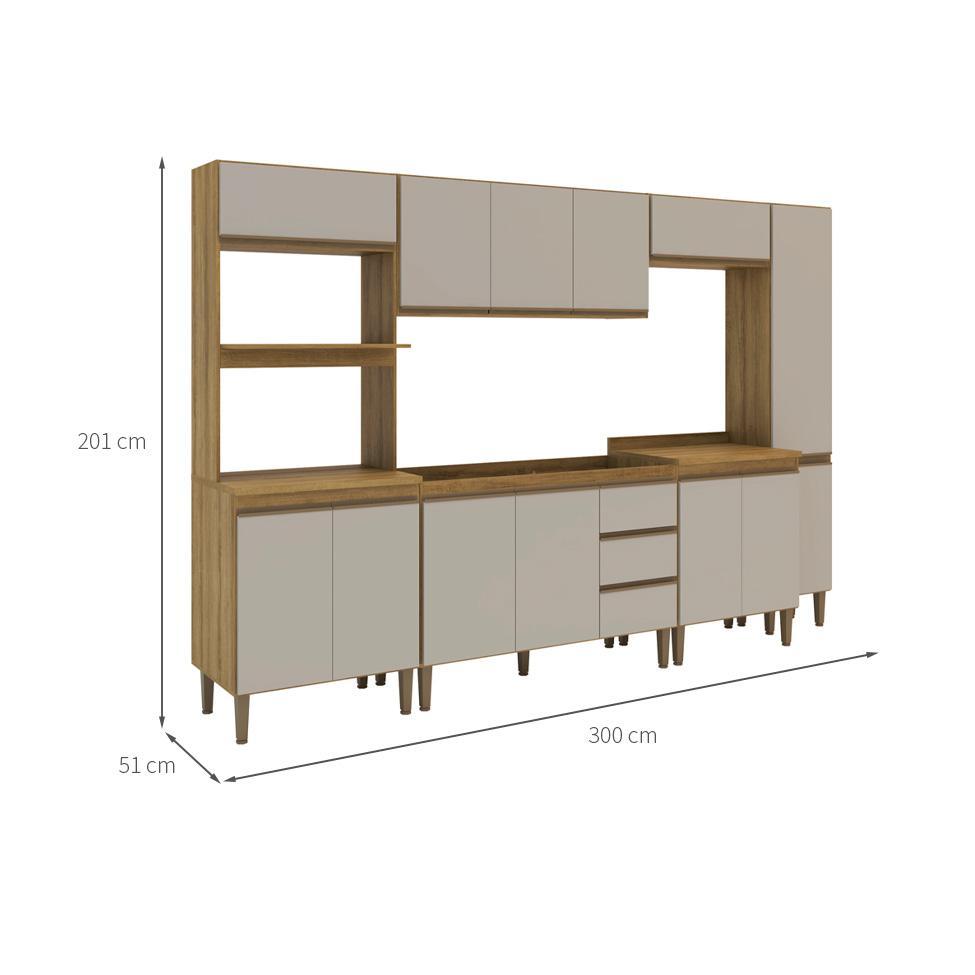 Cozinha Completa Margarida 13 PT 3 GV Mel e Arenas - 3