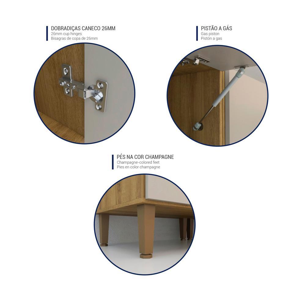 Cozinha Completa Margarida 13 PT 3 GV Mel e Arenas - 9