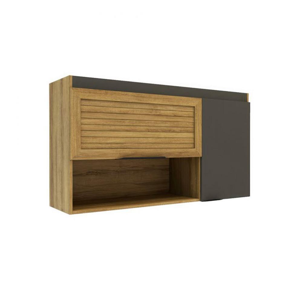 Cozinha Completa Magnólia 7 PT 3 GV Mel e Grafite - 8