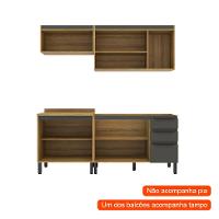 Cozinha Completa Magnólia 7 PT 3 GV Mel e Grafite - 2