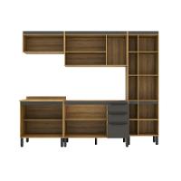 Cozinha Completa Magnólia 9 PT 3 GV Mel e Grafite - 6