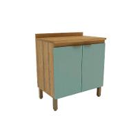 Cozinha Compacta Magnólia com 2 Balcões 4 PT 3 GV Mel e Verde - 7